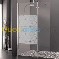 Cabine de douche - sablage du verre 