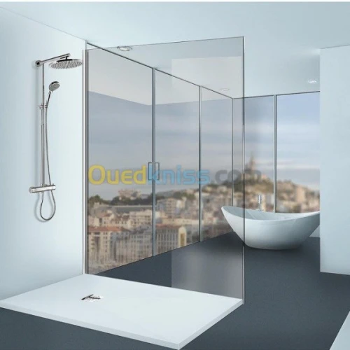 Cabine de douche - sablage du verre 