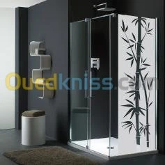 Cabine de douche - sablage du verre 