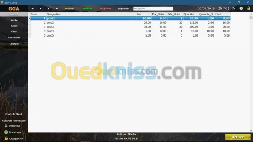 gestion de grossiste / gest de magasin