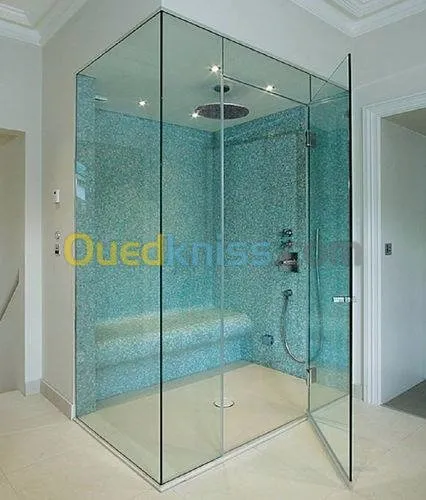 Cabine de douche italienne en verre