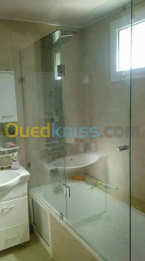 Cabine de douche italienne en verre