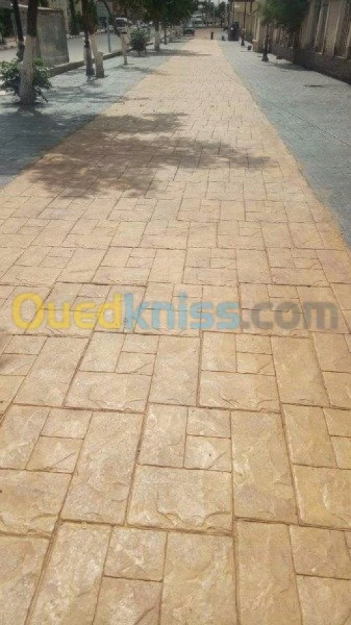 Béton imprimé