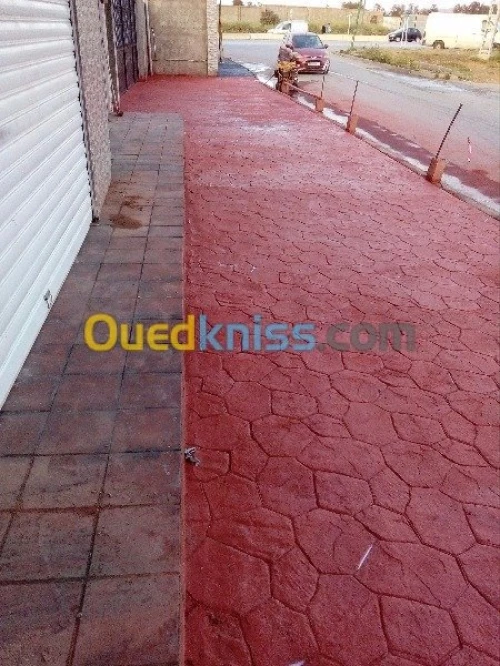 Béton imprimé