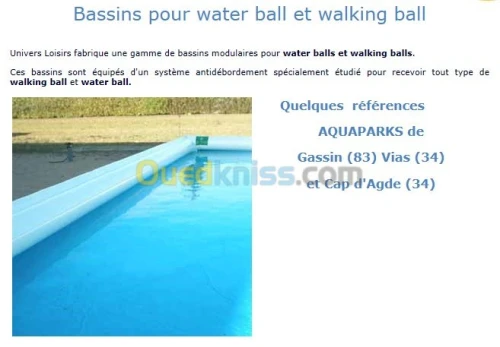 Importation de  parc de loisirs