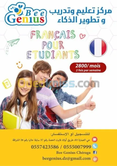 Cours de soutien scolaire et langue 