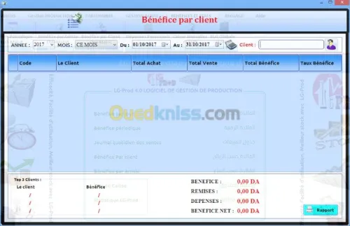 LOGICIEL GESTIONNAIRE DE PRODUCTION