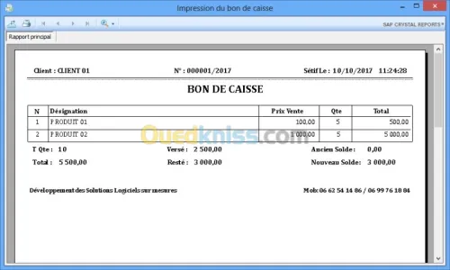 LOGICIEL GESTIONNAIRE DE PRODUCTION
