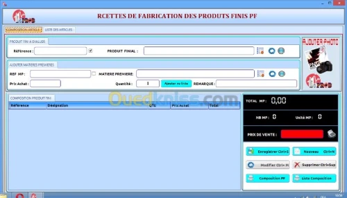 LOGICIEL GESTIONNAIRE DE PRODUCTION