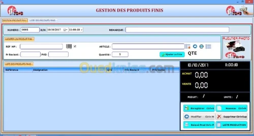 LOGICIEL GESTIONNAIRE DE PRODUCTION