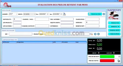 LOGICIEL GESTIONNAIRE DE PRODUCTION