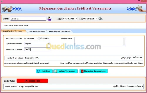 GESTION COMMERCIALE POINT DE VENTE