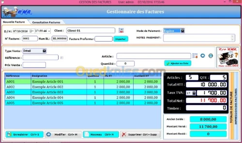 GESTION COMMERCIALE POINT DE VENTE