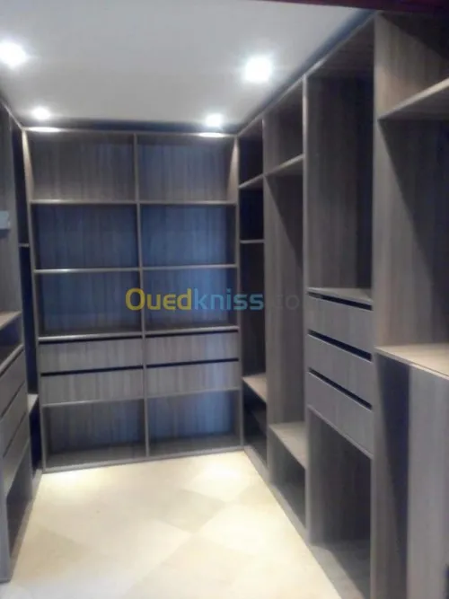 cuisine équipée, dressing, agencement.