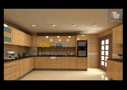 cuisine équipée, dressing, agencement.