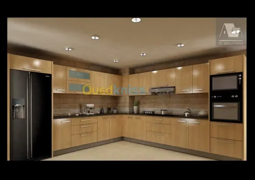 cuisine équipée, dressing, agencement.