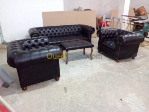 salon chesterfield sur commande 