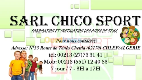 fabrication aire de jeux