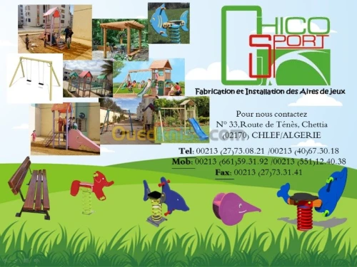 fabrication aire de jeux