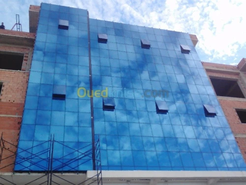 Mur rideau aluminium