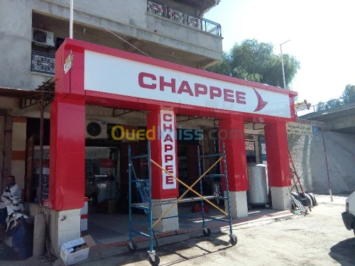 alucobond, ensseigne lumineuse, alumin