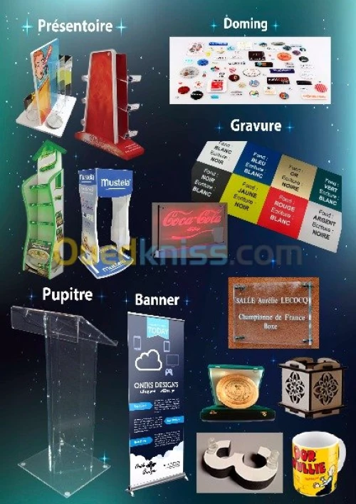 vente support pmma  