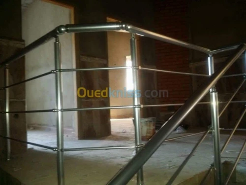 Rampe d'escalier aluminium
