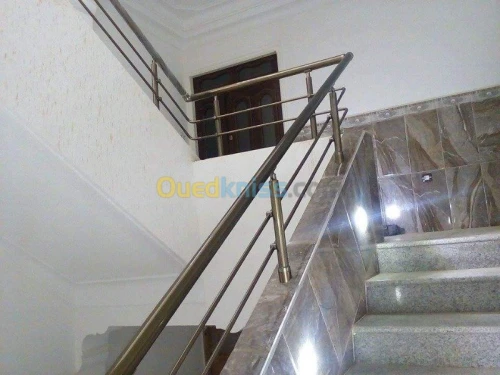 Rampe d'escalier aluminium