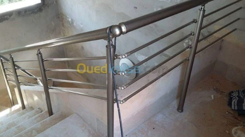 Rampe d'escalier aluminium