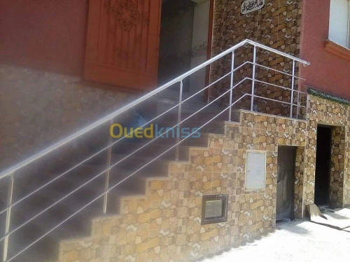 Rampe d'escalier aluminium