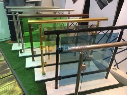 Rampe d'escalier aluminium