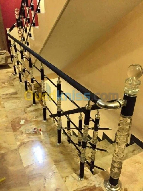 Rampe d'escalier aluminium