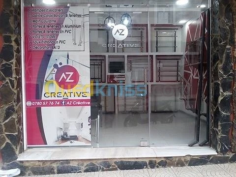 Rampe d'escalier aluminium