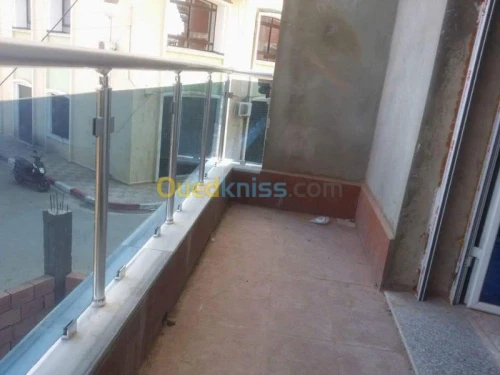 Rampe d'escalier aluminium