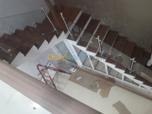 Rampe d'escalier aluminium