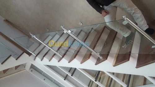 Rampe d'escalier aluminium