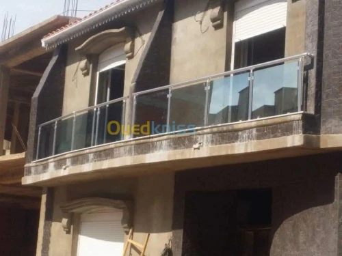 Rampe d'escalier aluminium