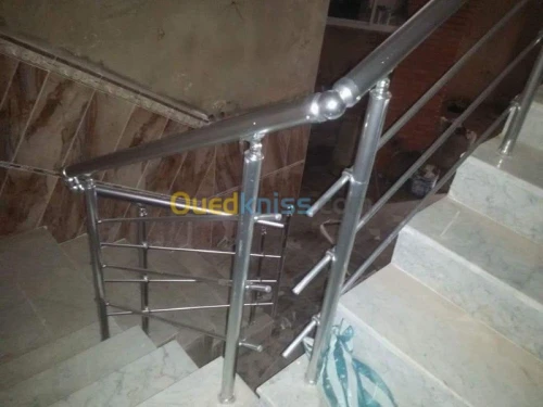 Rampe d'escalier aluminium