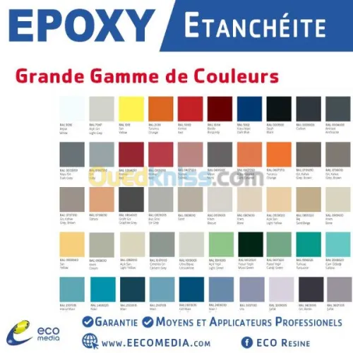 ETANCHEITE Liquide INDUSTRIELLE  Epoxy/PU/Acrylique