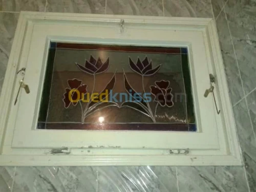 decoration sur verre.faux vitrail a pl