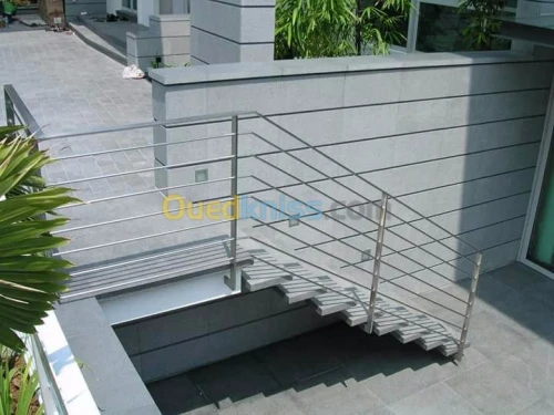  rampe d'escalier en inox 316/304
