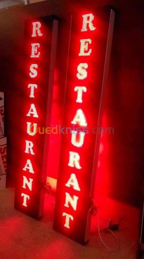 PUBLICITE LUMINEUSE A LED