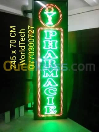 PUBLICITE LUMINEUSE A LED