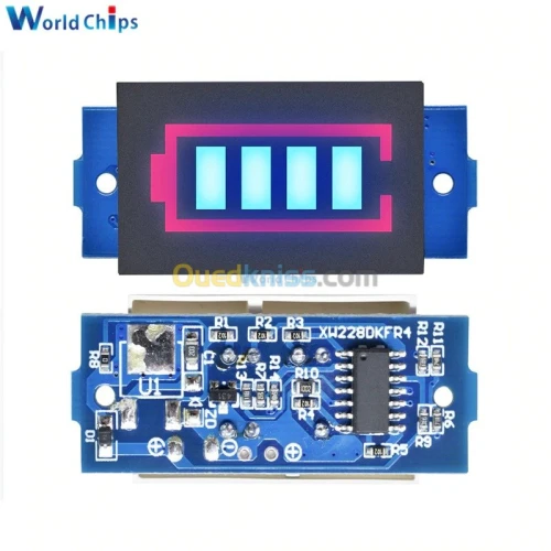 indicateur niveau batterie 2S 3S 4S Arduino 5S