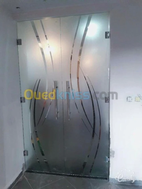 Façade en verre trempi 