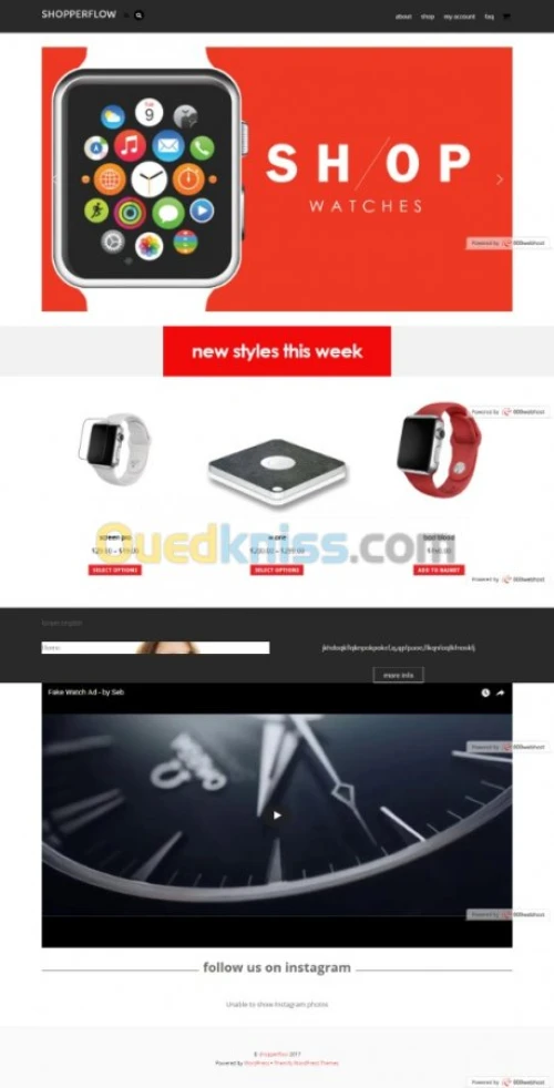 creation de site e-commerce  wordpress