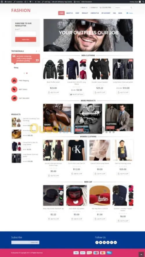 creation de site e-commerce  wordpress