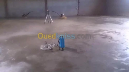 Dallage et tollochage hélicoptère