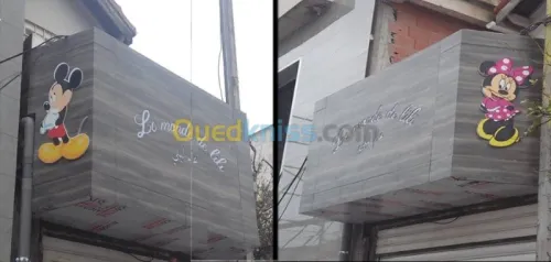 Alucobond, Enseigne, Aluminium, BA13, 