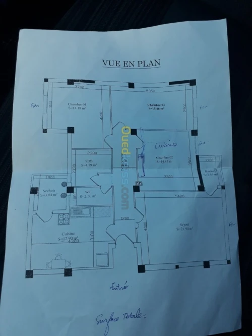 Vente Appartement F4 Bejaia Akbou